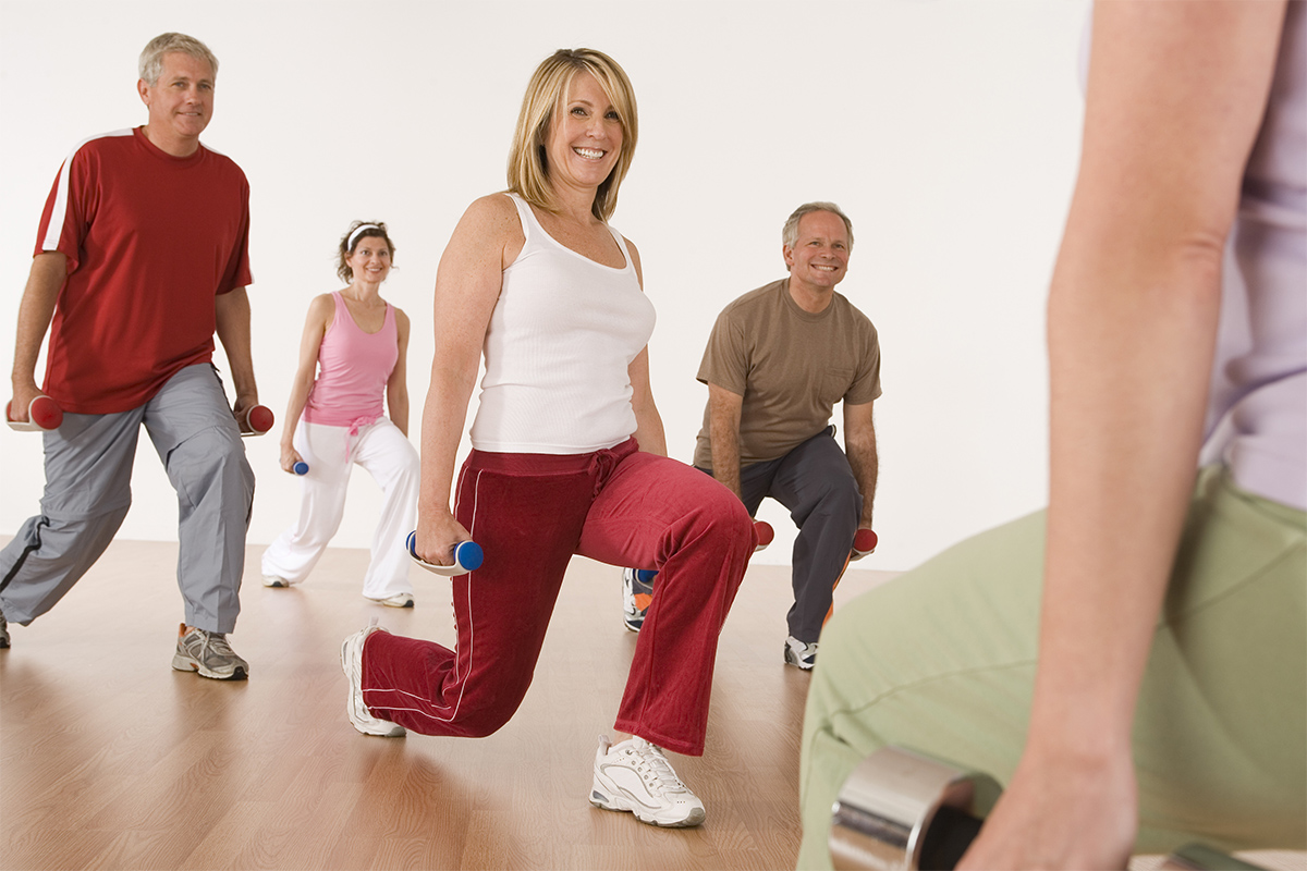 Image of adults working out